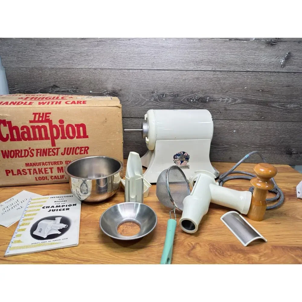 VTG Champion Juicer 1/3 HP Heavy Duty Motor with accessories